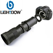 Lightdow 420 800mm F/8.3 16 슈퍼 망원 렌즈 수동 줌 + T2 어댑터 링 캐논 니콘 소니 펜탁스 후지 필름 카메라 용139719, 캐논 RF