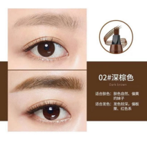 눈썹타투펜 문신 아이브로우 새로운 5 색 3d 매직 마이크로 블레이드 연필 메이크업 도구 색조 4 팁 액체 방수 화장품 아이 브로우 라이너 86, 02다크 브라운