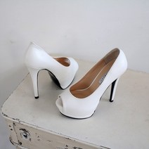 세리즈 이중 가보시 토오픈 하이힐 킬힐 14cm