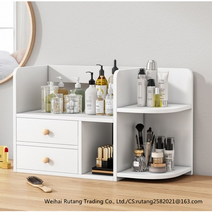 이케아 다이소화장품정리함 중학생 화장품 다이소화장품정리대 나무 화장품 보관 상자 브러시, 타입 E 메이플 사쿠라 우드 -69X20X48CM