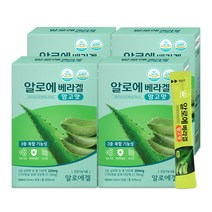 [녹십초] 알로에 베라겔 망고맛, 4박스/120포