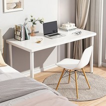 조립식책상 일자형 철제 사무용 컴퓨터책상, 아이보리 100X40(CM), 아이보리-100X40