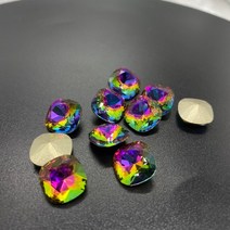 CTPA3bI 4470 크리스탈 AB Strass 유리 바느질에 Rhinestones 보석 쿠션 광장 스톤 DIY 의류 신발 쥬얼리, 12 Volcano_02 8mm-10pcs