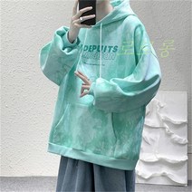 남자 타이다이 후드티 루즈핏 후디 나염 후디드 스트릿 시티보이 힙합 커플룩 오버핏 날염 후 Wstug 증정
