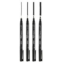 라인플러스 캘리그라피펜 1~4mm 4종, 2mm_$UVJ