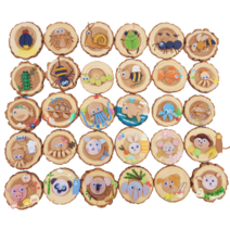 나무와곤충 30종세트 천연나무 목걸이 만들기세트 DIY (국내제조)