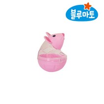 [블루마토] 먹이퍼즐 쥐돌이 오뚝이 간식볼[FPM000] - 핑크, 단품