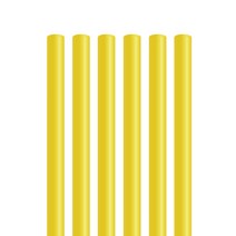 7mm 21cm 일자빨대 벌크포장 노랑 (500개), 1개, 500개입