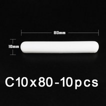 PTFE-자석 교반기 교반 막대 원통형 타입-C 자석 믹서 화이트 스핀 바 다양한 크기 가능 10 개, [16] C10x80mm-10pcs