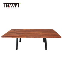 NAWF 나우퍼니쳐 예테보리 천연원목 다이닝테이블 교자상 원목밥상, 멀바우 사이즈(800x600x300)/교자상 다리색상(블랙)