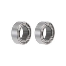 Uxcell SMR74ZZ 딥 그루브 볼 베어링 4mm x 7mm 2.5mm 이중 차폐 스테인리스 스틸 2개 USA 미국