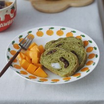 과일 싸고 예쁜 쓰임 주방 레트로 그릇 집꾸미기 방꾸미기, 오렌지 수프 접시