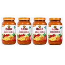 Holle baby food 홀레 베이비 푸드 8개월 아기 볼로냐 스파게티 메뉴 이유식 220g 4병, 1세트