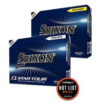 던롭 스릭슨 Q STAR TOUR 큐스타 3피스 골프공골프볼 12구, 엘로우