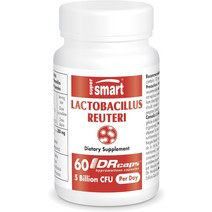 프로바이오틱스 Supersmart Lactobacillus Reuteri 하루 50억 CFU프로바이오틱 보충제 소화기 건강 장내 미생물 균형 정상 지질 비 GMO 및 글루텐 프리