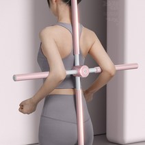 바른 자세 간편 조작 스트레칭 실내 밸런스 바 십자가 모형, 핑크