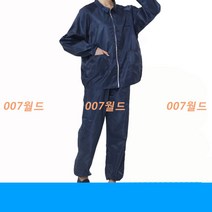 여름 가을 방진복 무진복 제전복 정전기 화이트지퍼 쇼트 워크 방지 상의 제전분체복, 네이비 [의류 + 바지]_M