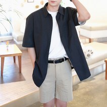 키작은남자 데일리 옥스포드 반팔 셔츠