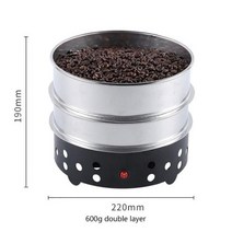커피 로스팅기 로스터 필터 라디에이터와 110V/220V 가정용 작은 커피 콩 로스터 높은 흡입 스테인레스 스, 05 600g double 110V