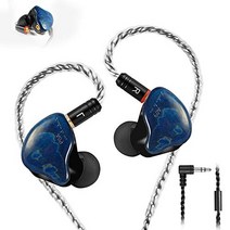 아이돌 인이어 모니터Dual Driver Headphones with MMCX Cable 노이즈캔슬링 for Musicians