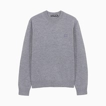 아크네 (당일) 22FW 스튜디오 페이스 로고 그레이 니트 C60042 GREY MELANGE