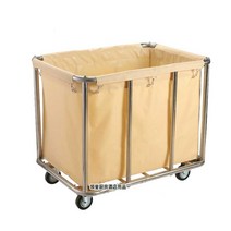 스텐빨래바구니 호텔 객실 빨래바구니 트롤리 바스켓, 40000-블루