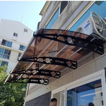 1870X9000 지붕처마 강화플라스틱 지붕재 비가림캐노픽스 창문열차단 렉산자재, 투명, 블랙, 실버