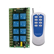 무선 스마트 홈 원격 제어 스위치 AC 220V 8 채널 수신기 릴레이 모듈 컨트롤러 TX 버튼 315/433MHz, 03 C_02 433MHZ