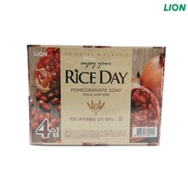라이스데이 쌀비누 세안비누 유 4개입 석류 작약 +kk;ft*