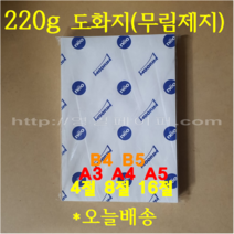 [ 영일페이퍼 ] 전문가용 도화지 / 220g / 100개 / B5 B4 A5 A4 A3 16절 8절 5절 4절 / 미술수업용 켄트지, $$$ 한국제지 4절