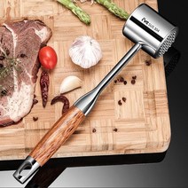[해외 직송]다소미얼DALIN 고기망치 스텐 주방 솔리드 망치 소고기 돼지 스테이크 망치 고기 해머씨 XZ14 A25, 1개