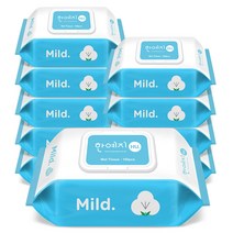 한예지 휴 마일드 가심비 최강 물티슈 캡형 100매 10팩, 100개