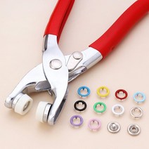 똑딱이펀칭기+똑딱 단추 100p 스냅단추펀치 단추펜치, 똑딱이 펀칭기(2월 10일 순차출고)