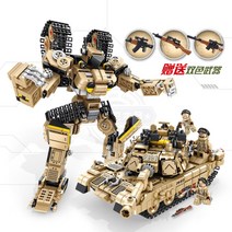 레고호환 미군 에이브람스 M1A2 탱크 변신로봇 블록, B