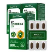 셀트리온 이너랩 면역 그린프로폴리스 아연, 30정, 3개