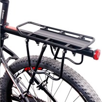 킹썰 자전거 짐받이 캐리어 + 설치도구 세트, 블랙, 1세트