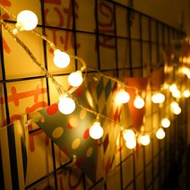 크리스마스 앵두전구 배터리*USB겸용 방수 50구 화이트 5미터 감성 인테리어 LED전등 캠핑 실내 실외