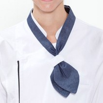 주방조리복 가슴고리 목스카프 실크스카프 블루데님, KJB_ 본상품선택