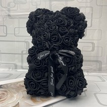 화동바구니 생화같은조화 웨딩촬영부케 도매 큰 테디 로즈 베어 상자 고급스러운 장미 곰 꽃 인공 크리스마스 발렌타인 선물, 25cm No Box 15