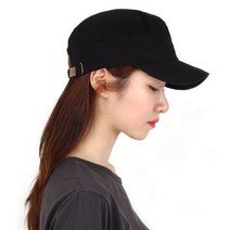 이유리 사계절 코튼면밀리터리캡 남자여자 블랙무지군모