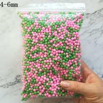 15g 4-6mm 여러 가지 빛깔의 폴리스티렌 스티로폼 폼 비즈 다채로운 미니 볼 필러 상자 병 공예 DIY 장식, 14 4-6mm Mix 15g_01 4-6mm