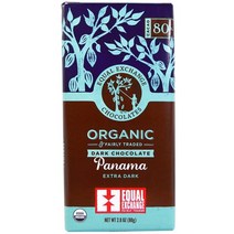 이퀄 익스체인지 다크 초콜릿 파나마 엑스트라 다크 79g Equal Exchange Dark Chocolate Panama Extra Dark, 1개