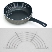 우림 국내산 후라이팬(궁중팬)용 스텐 튀김망 28cm 튀김받침망