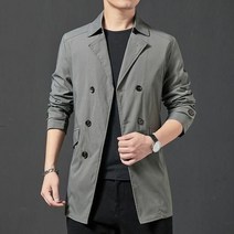 남자 트렌치 하프코트 바바리 캐주얼 정장 더블 pcu55 fensuir6