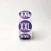 의류 사이즈 스티커 옷 라벨 원형 바지 티셔츠 알파벳 크기 표시 XXL