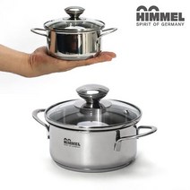 [서원상사] IH 인덕션겸용 미니 스텐냄비 12cm 14cm 16cm, 힘멜 미니냄비 편수 14cm