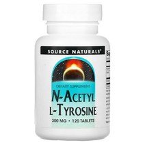 Source Naturals 소스 네츄럴 N-Acetyl L-Tyrosine 티로신 300mg 120정 Vitamin B6 비타민 Folate 엽산 L Tyrosine 엘 타이로신