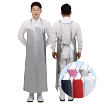 포시스 국내산 PU양면 방수 목걸이 H형 앞치마, H형 (대), 화이트