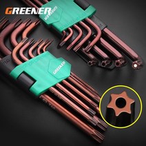 차찌그러짐복원 랩토라이너 글루텐트 차찌그러짐 greener 9pcs doubleend l type screwdriver hex wrench set allen key flat, s2 긴 패턴