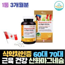 식약처인증 60대 70대 산화마그네슘 근육 건강 영양제 눈밑 눈꺼풀 왼쪽눈 떨림 눈경련 마그네슘 효능 추천 보충 비타민B6 에너지 건강 부모님 할머니 할아버지 신경 기능 건강 선물